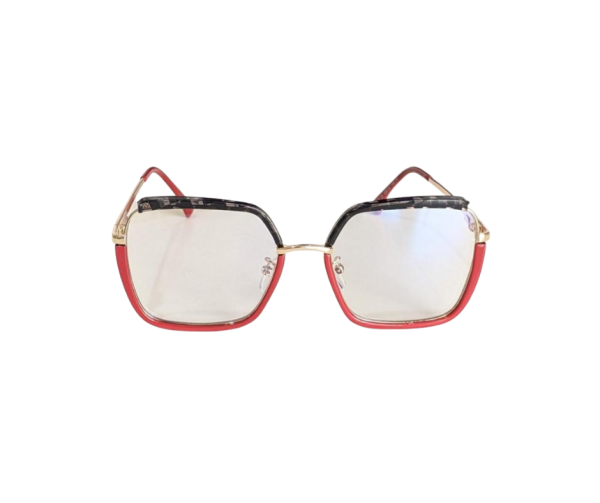 red eyeglasses