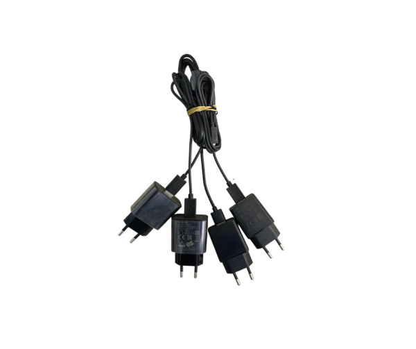 black cables and plugs