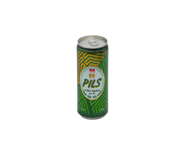 a can of pils la biere togolaise