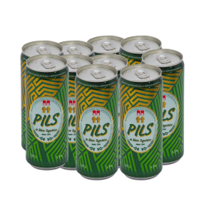 cans of pils la biere togolaise